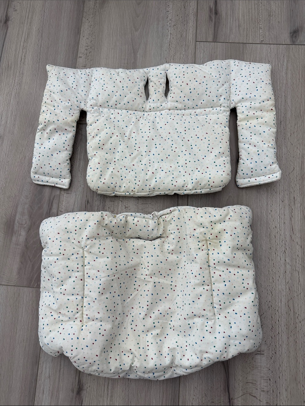 Neutral Speckled Quilted Seat Liner Insert